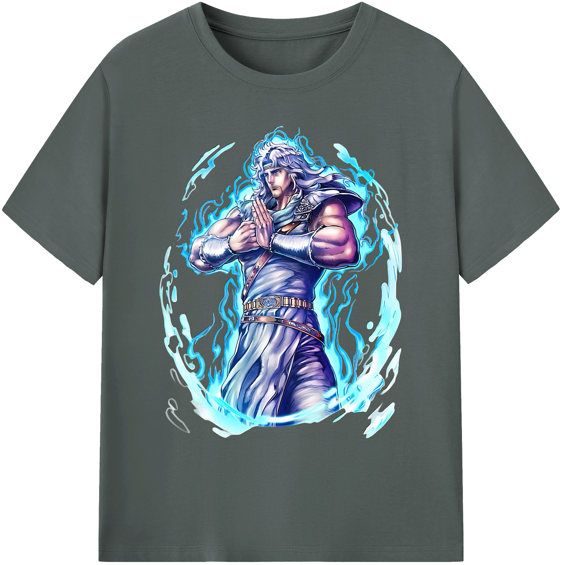 （画像用） 北斗の拳 Fist of the North Star 綿100％ メンズ半袖Tシャツ｜肌触りやわらか＆通気性